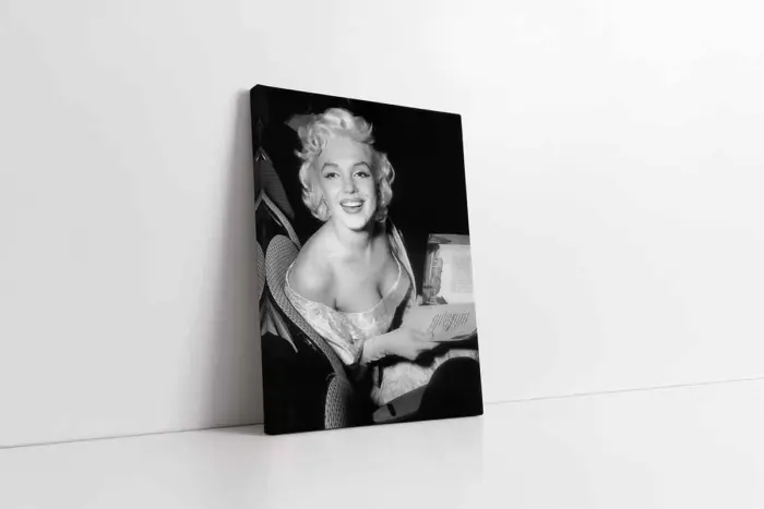 Siyah Beyaz Marilyn Monroe | Kanvas Tablo | Cam Tablo | Mdf Tablo | A31010 - Görsel 1