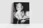 Siyah Beyaz Marilyn Monroe | Kanvas Tablo | Cam Tablo | Mdf Tablo | A31010 - Görsel 2