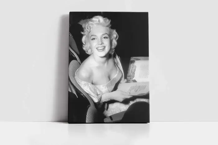 Siyah Beyaz Marilyn Monroe | Kanvas Tablo | Cam Tablo | Mdf Tablo | A31010 - Görsel 2