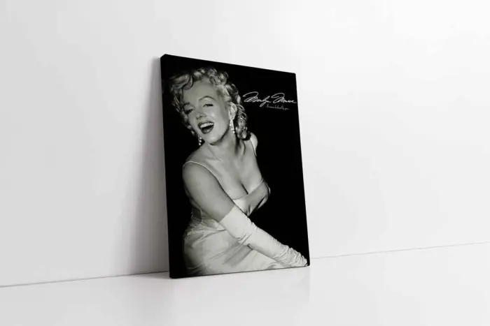 Siyah Beyaz Marilyn Monroe | Kanvas Tablo | Cam Tablo | Mdf Tablo | A31011 - Görsel 1