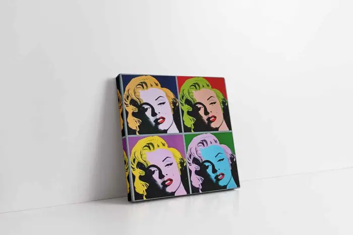 Renkli Marilyn Monroe | Kanvas Tablo | Cam Tablo | Mdf Tablo | A31017 - Görsel 1