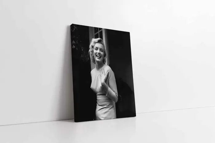 Siyah Beyaz Marilyn Monroe | Kanvas Tablo | Cam Tablo | Mdf Tablo | A31028 - Görsel 1