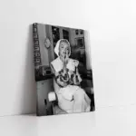Siyah Beyaz Marilyn Monroe | Kanvas Tablo | Cam Tablo | Mdf Tablo | A31029