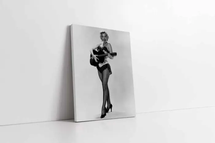 Siyah Beyaz Marilyn Monroe | Kanvas Tablo | Cam Tablo | Mdf Tablo | A31048 - Görsel 1