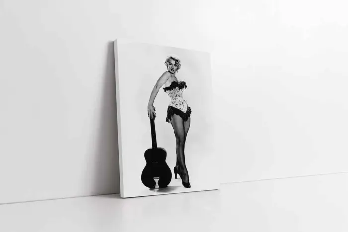 Siyah Beyaz Marilyn Monroe | Kanvas Tablo | Cam Tablo | Mdf Tablo | A31049 - Görsel 1