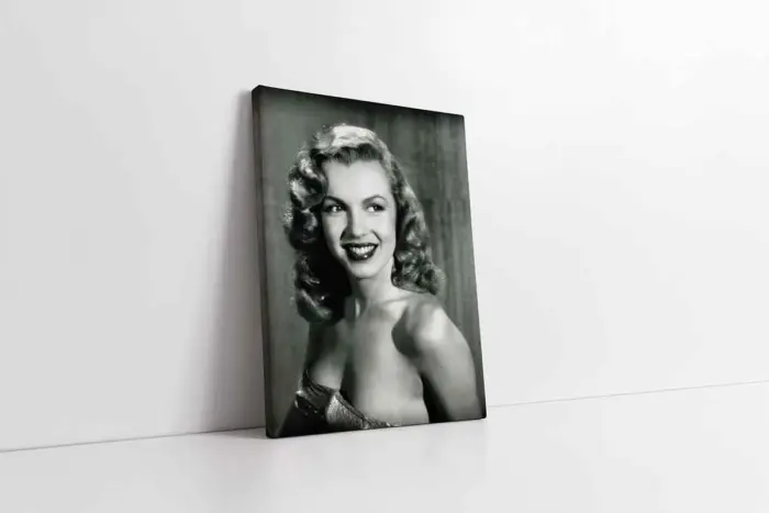 Siyah Beyaz Marilyn Monroe | Kanvas Tablo | Cam Tablo | Mdf Tablo | A31050 - Görsel 1