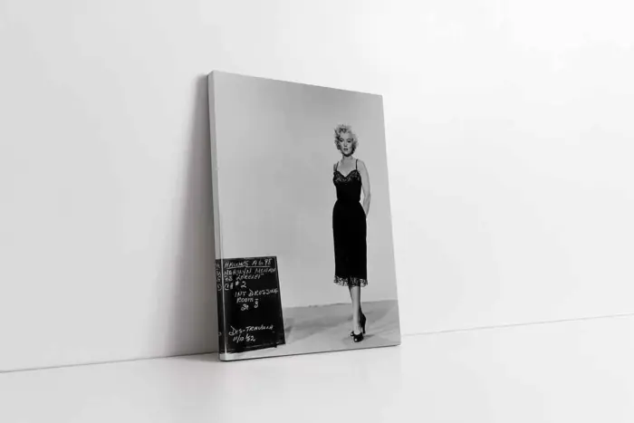 Siyah Beyaz Marilyn Monroe | Kanvas Tablo | Cam Tablo | Mdf Tablo | A31055 - Görsel 1