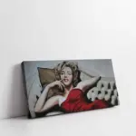 Siyah Beyaz Marilyn Monroe | Kanvas Tablo | Cam Tablo | Mdf Tablo | A31057