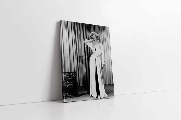 Siyah Beyaz Marilyn Monroe | Kanvas Tablo | Cam Tablo | Mdf Tablo | A31058 - Görsel 1