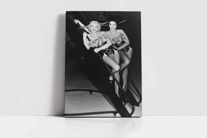 Siyah Beyaz Marilyn Monroe | Kanvas Tablo | Cam Tablo | Mdf Tablo | A31059 - Görsel 2