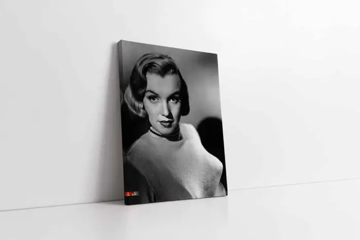 Siyah Beyaz Marilyn Monroe | Kanvas Tablo | Cam Tablo | Mdf Tablo | A31061 - Görsel 1