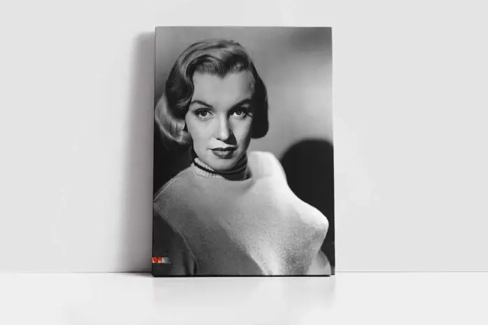 Siyah Beyaz Marilyn Monroe | Kanvas Tablo | Cam Tablo | Mdf Tablo | A31061 - Görsel 2