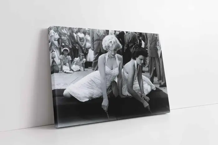 Siyah Beyaz Marilyn Monroe | Kanvas Tablo | Cam Tablo | Mdf Tablo | A31065 - Görsel 1