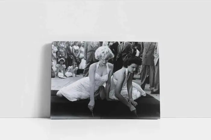 Siyah Beyaz Marilyn Monroe | Kanvas Tablo | Cam Tablo | Mdf Tablo | A31065 - Görsel 2