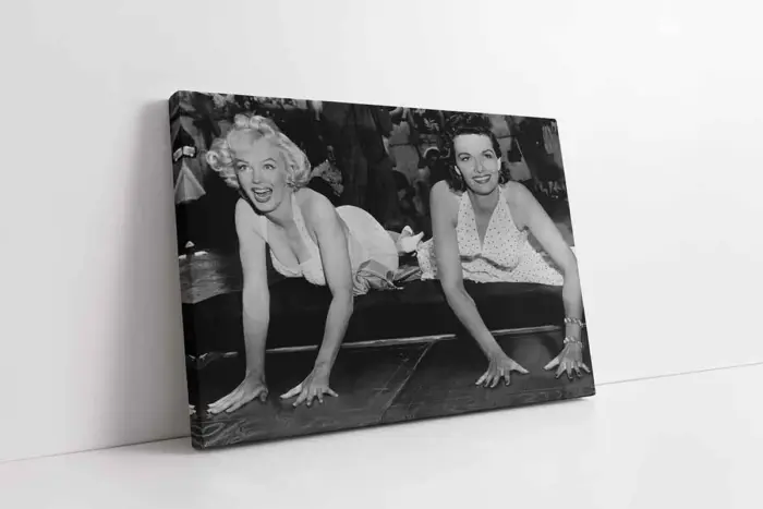 Siyah Beyaz Marilyn Monroe | Kanvas Tablo | Cam Tablo | Mdf Tablo | A31066 - Görsel 1