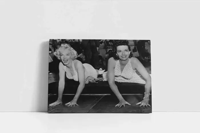 Siyah Beyaz Marilyn Monroe | Kanvas Tablo | Cam Tablo | Mdf Tablo | A31066 - Görsel 2