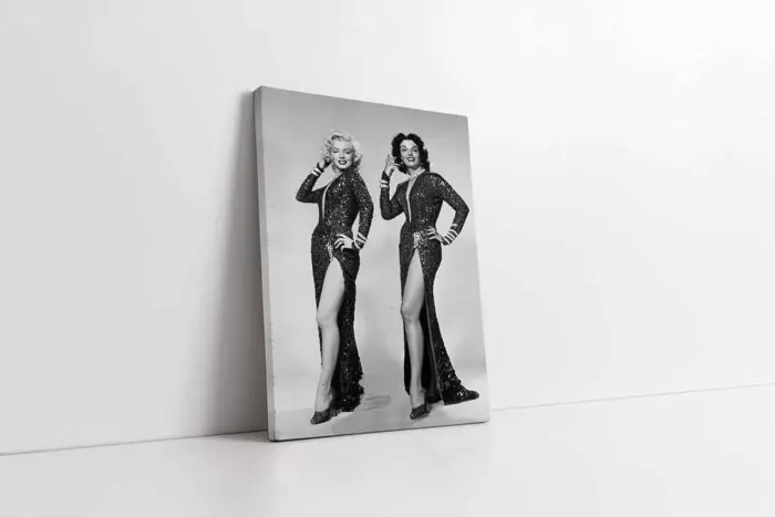 Siyah Beyaz Marilyn Monroe | Kanvas Tablo | Cam Tablo | Mdf Tablo | A31067 - Görsel 1