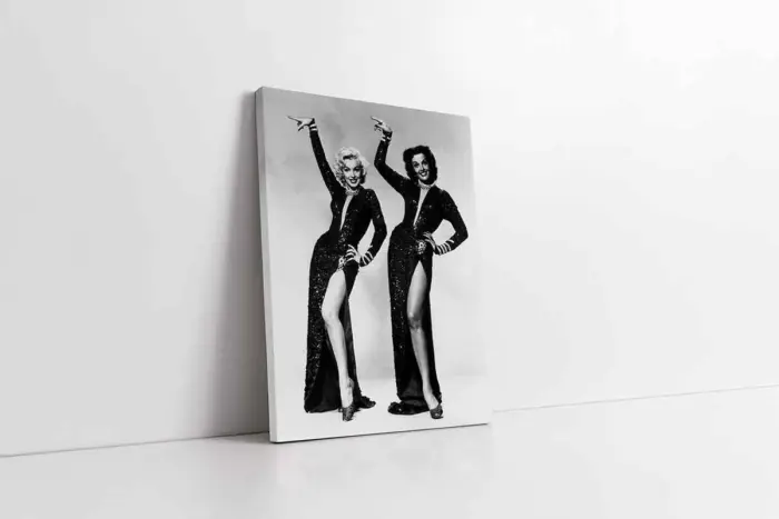 Siyah Beyaz Marilyn Monroe | Kanvas Tablo | Cam Tablo | Mdf Tablo | A31068 - Görsel 1