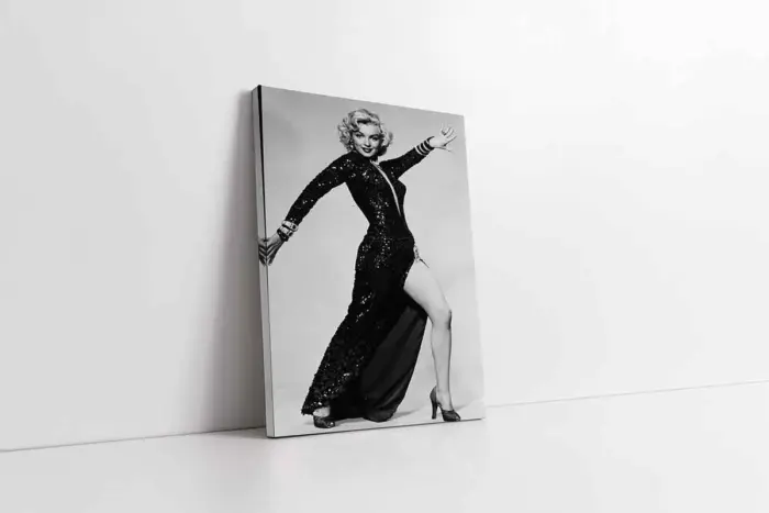 Siyah Beyaz Marilyn Monroe | Kanvas Tablo | Cam Tablo | Mdf Tablo | A31071 - Görsel 1