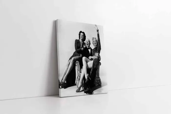 Siyah Beyaz Marilyn Monroe | Kanvas Tablo | Cam Tablo | Mdf Tablo | A31073 - Görsel 1
