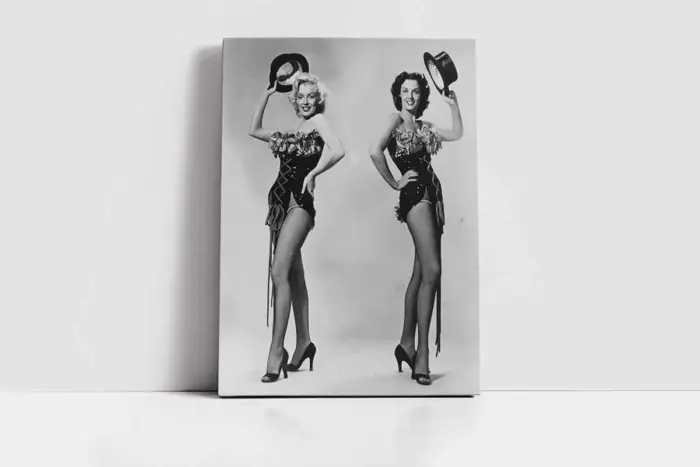 Siyah Beyaz Marilyn Monroe | Kanvas Tablo | Cam Tablo | Mdf Tablo | A31078 - Görsel 2