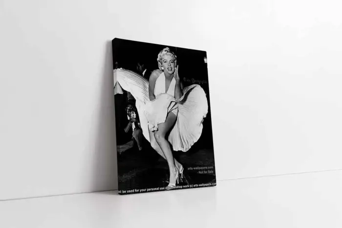 Siyah Beyaz Marilyn Monroe | Kanvas Tablo | Cam Tablo | Mdf Tablo | A31081 - Görsel 1