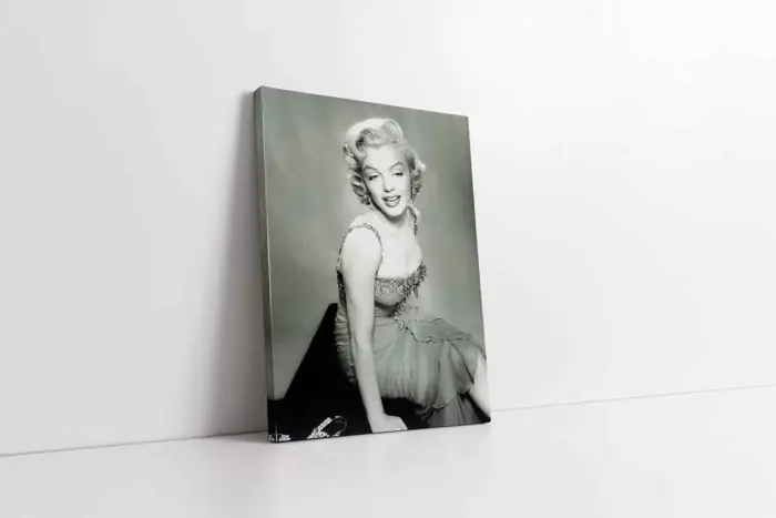 Siyah Beyaz Marilyn Monroe | Kanvas Tablo | Cam Tablo | Mdf Tablo | A31082 - Görsel 1