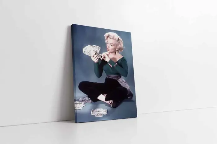 Renkli Marilyn Monroe | Kanvas Tablo | Cam Tablo | Mdf Tablo | A31083 - Görsel 1