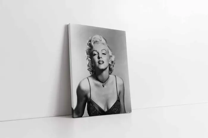 Siyah Beyaz Marilyn Monroe | Kanvas Tablo | Cam Tablo | Mdf Tablo | A31089 - Görsel 1
