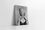 Siyah Beyaz Marilyn Monroe | Kanvas Tablo | Cam Tablo | Mdf Tablo | A31090