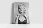 Siyah Beyaz Marilyn Monroe | Kanvas Tablo | Cam Tablo | Mdf Tablo | A31090 - Görsel 2