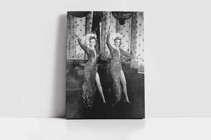 Siyah Beyaz Marilyn Monroe | Kanvas Tablo | Cam Tablo | Mdf Tablo | A31097 - Görsel 2