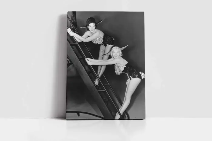 Siyah Beyaz Marilyn Monroe | Kanvas Tablo | Cam Tablo | Mdf Tablo | A31099 - Görsel 2
