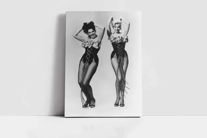 Siyah Beyaz Marilyn Monroe | Kanvas Tablo | Cam Tablo | Mdf Tablo | A31100 - Görsel 2
