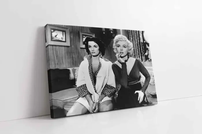 Siyah Beyaz Marilyn Monroe | Kanvas Tablo | Cam Tablo | Mdf Tablo | A31101 - Görsel 1