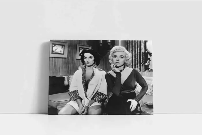 Siyah Beyaz Marilyn Monroe | Kanvas Tablo | Cam Tablo | Mdf Tablo | A31101 - Görsel 2
