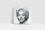 Siyah Beyaz Marilyn Monroe | Kanvas Tablo | Cam Tablo | Mdf Tablo | A31103 - Görsel 2