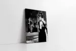Siyah Beyaz Audrey Hepburn | Kanvas Tablo | Cam Tablo | Mdf Tablo | A31109