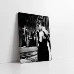 Siyah Beyaz Audrey Hepburn | Kanvas Tablo | Cam Tablo | Mdf Tablo | A31109