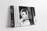 Siyah Beyaz Audrey Hepburn | Kanvas Tablo | Cam Tablo | Mdf Tablo | A31110