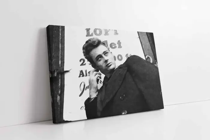 Siyah Beyaz James Dean | Kanvas Tablo | Cam Tablo | Mdf Tablo | A31116 - Görsel 1