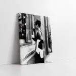 Siyah Beyaz Audrey Hepburn | Kanvas Tablo | Cam Tablo | Mdf Tablo | A31140