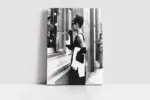 Siyah Beyaz Audrey Hepburn | Kanvas Tablo | Cam Tablo | Mdf Tablo | A31140 - Görsel 2