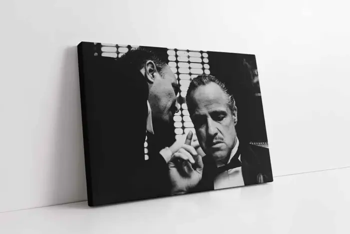 Siyah Beyaz Marlon Brando | Kanvas Tablo | Cam Tablo | Mdf Tablo | A31161 - Görsel 1