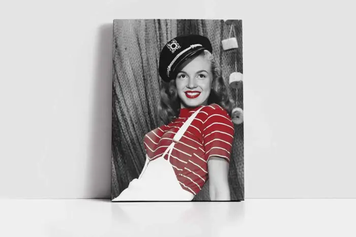 Renkli Marilyn Monroe | Kanvas Tablo | Cam Tablo | Mdf Tablo | A31185 - Görsel 2