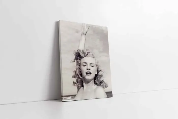 Siyah Beyaz Marilyn Monroe | Kanvas Tablo | Cam Tablo | Mdf Tablo | A31201 - Görsel 1