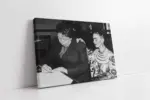 Siyah Beyaz Frida Kahlo | Kanvas Tablo | Cam Tablo | Mdf Tablo | A31229