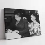 Siyah Beyaz Frida Kahlo | Kanvas Tablo | Cam Tablo | Mdf Tablo | A31229