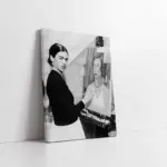 Siyah Beyaz Frida Kahlo | Kanvas Tablo | Cam Tablo | Mdf Tablo | A31230