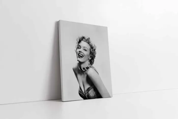Marilyn Monroe Siyah Beyaz | Kanvas Tablo | Cam Tablo | Mdf Tablo | A31265 - Görsel 1